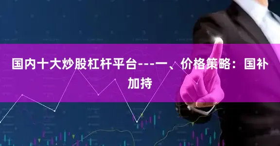 国内十大炒股杠杆平台---一、价格策略：国补加持